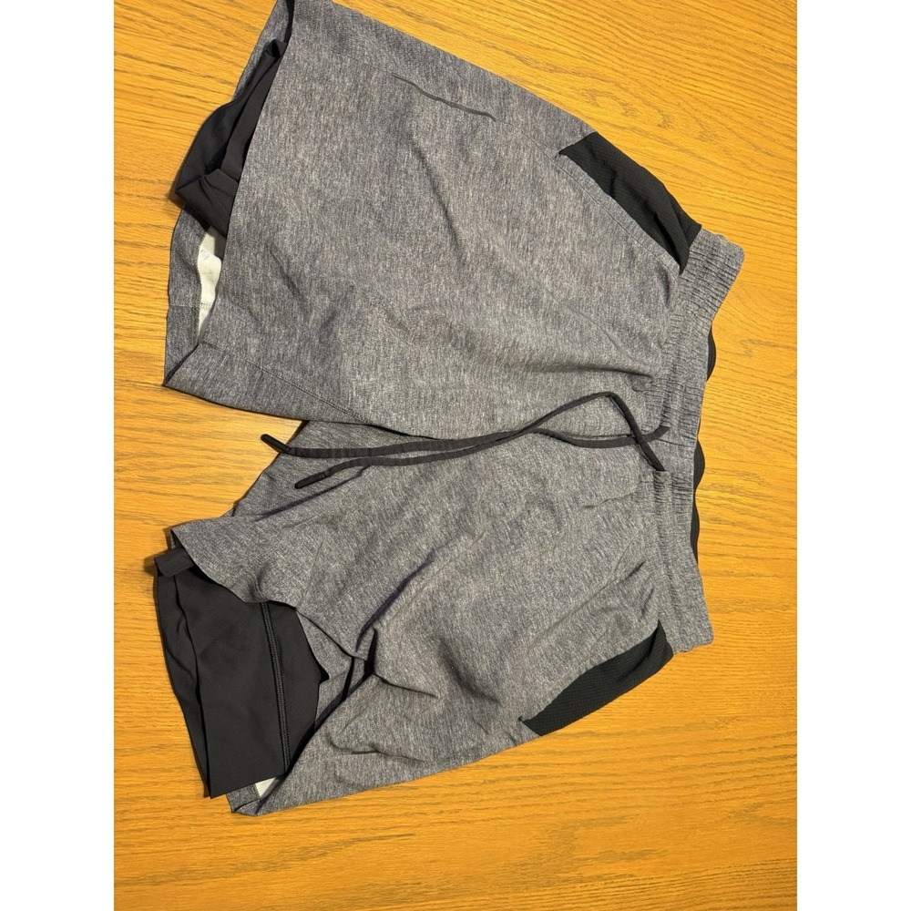 Lululemon Men's Active Short with Inner Liner Grey Size Large